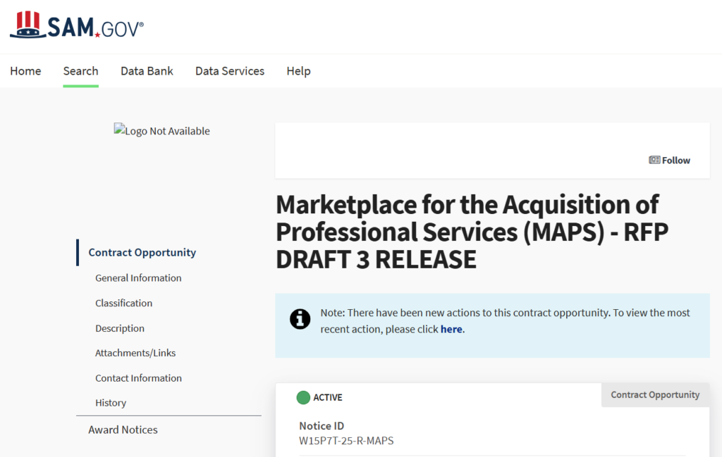 Marketplace for the Acquisition of Professional Services