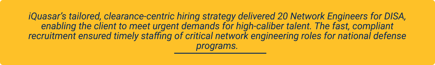 successfully meet urgent demands for Network Engineers