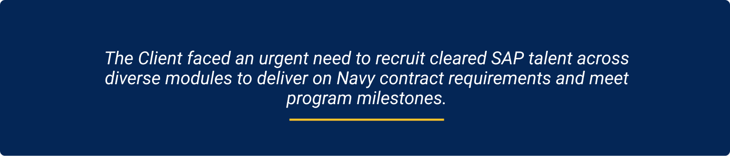 Problems in Recruiting Cleared SAP Experts