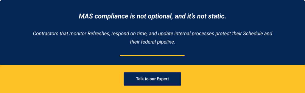 iQuasar supports contractors across the full GSA MAS lifecycle