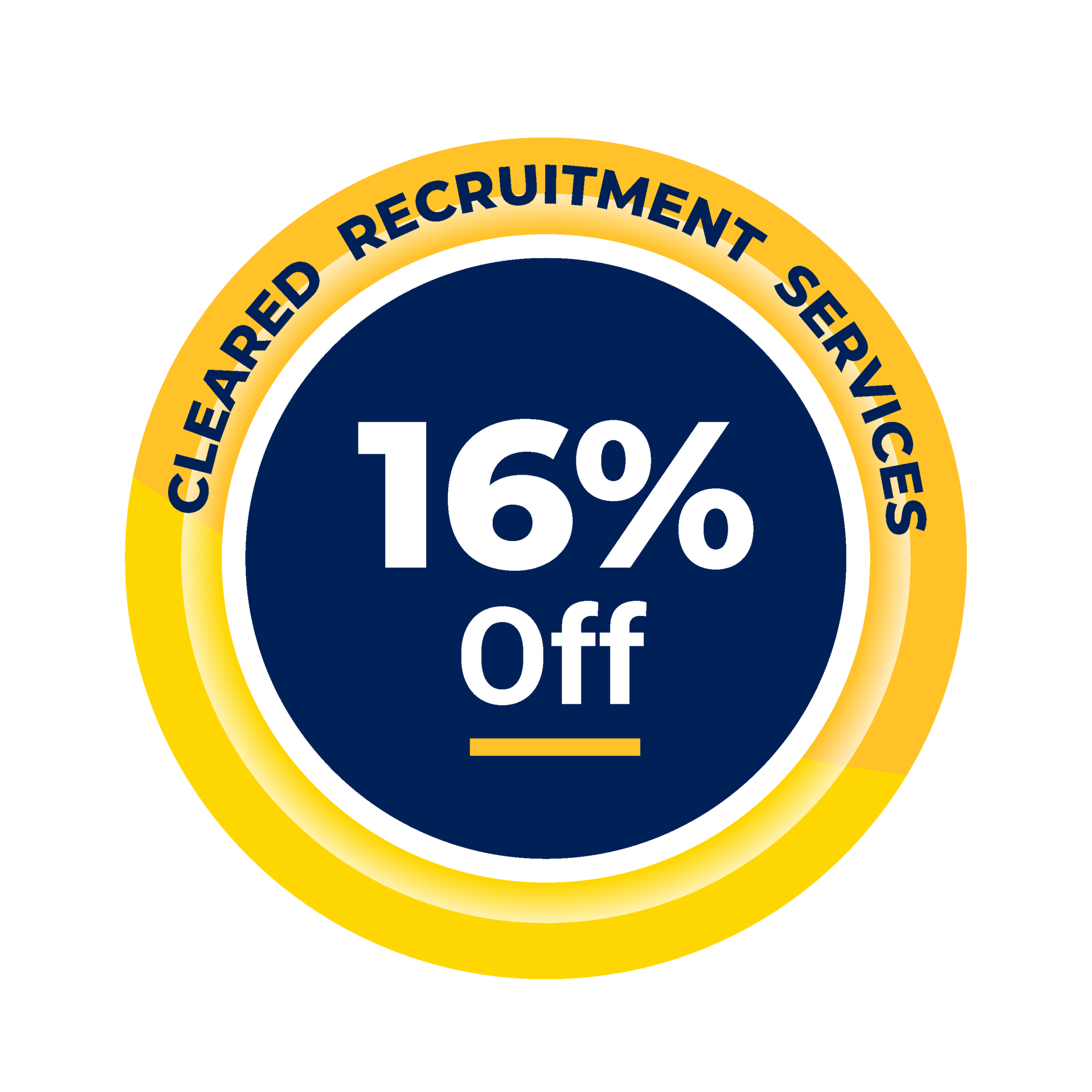image 3066 16% off on cleared recruitment services