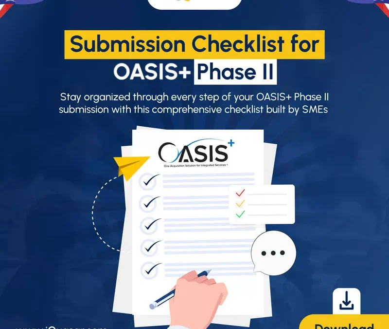 Submission Checklist for OASIS+ Phase II