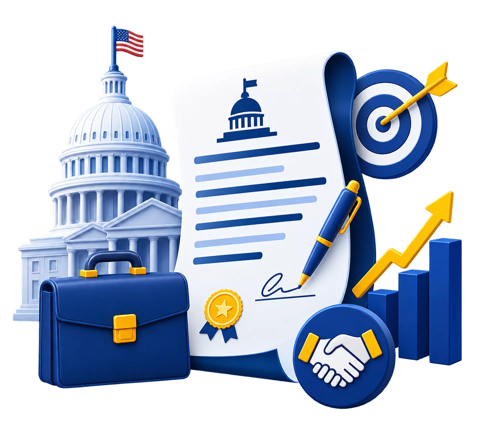 Illustration of notepad showing contract